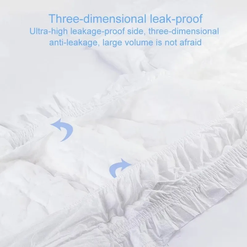 Adult Anti Side Leakage Disposable Adults Diaper Elderly Puerpera Incontinence Urinal Diaper Physiological Pant Safety Underwear
