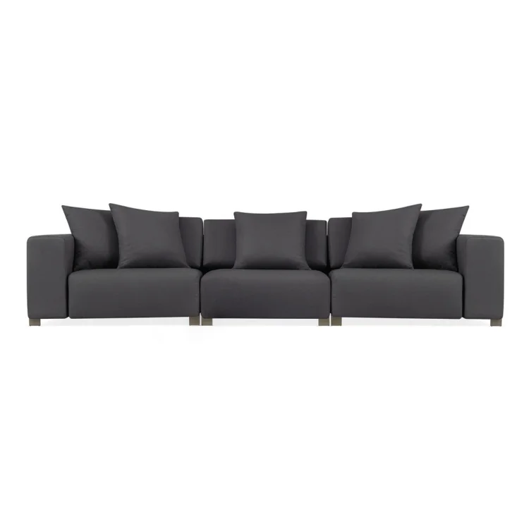 &Luxury Furniture Outdoor Set Sectional Sofa Couch Waterproof Garden Designer Sofa for Patio and Par