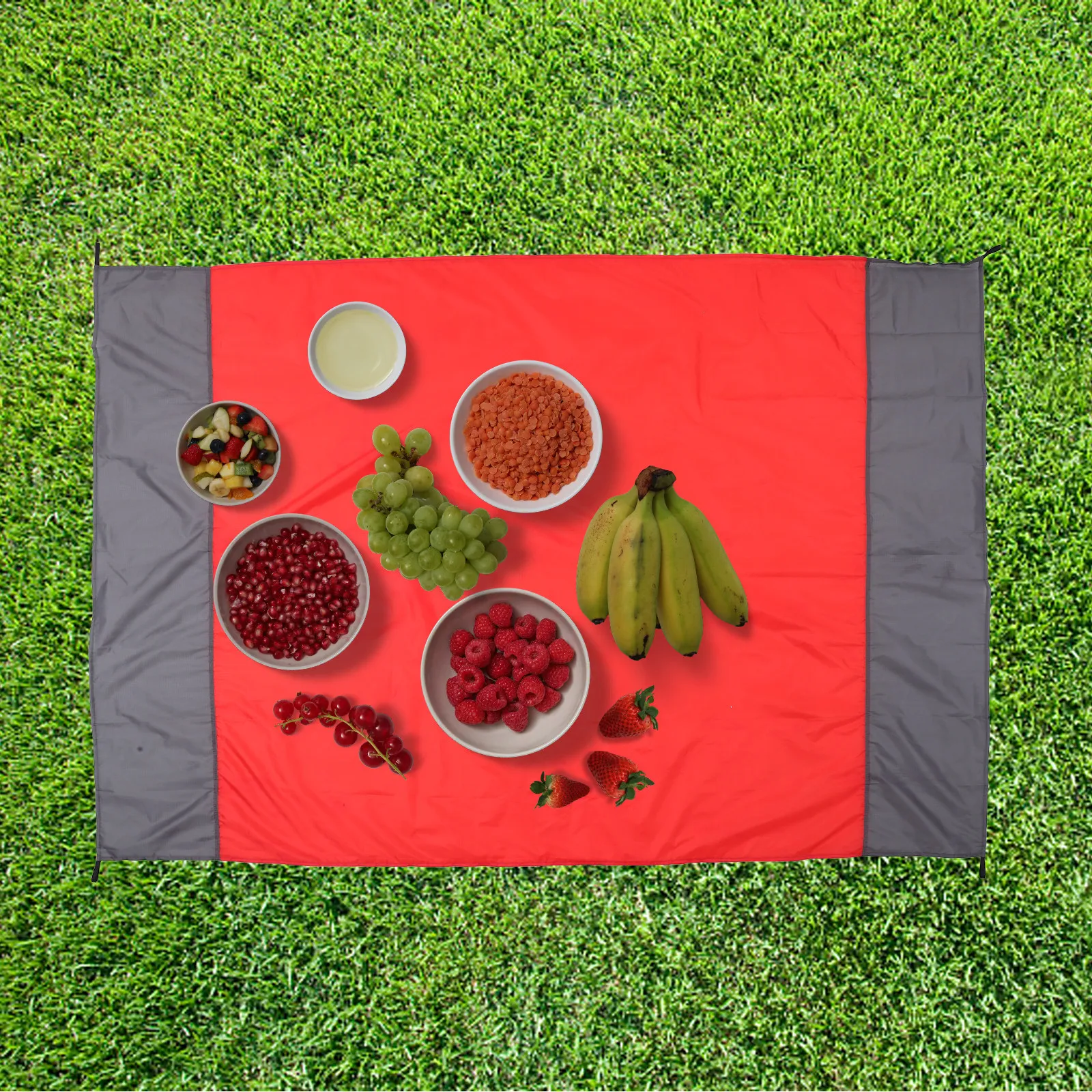 

1Set Waterproof Picnic Blanket Foldable Camping Mat Lightweight Portable Nylon Outdoor Blanket for Picnics Beach Hiking