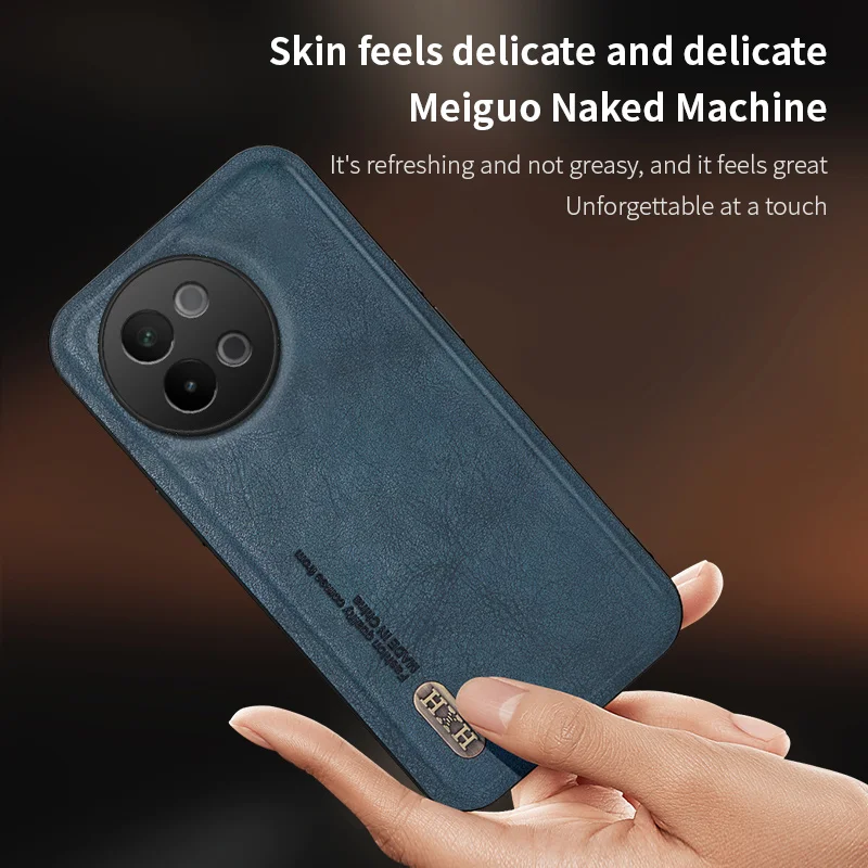 Back Leather Case for Vivo Y38 5G Skin Feel Case Camera Lens Protection Cover for Vivo Y38 5G Mobile Phone Funda for Vivo Y38 5G