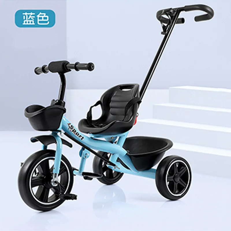 Children's three-wheeled trolley 1-6 years old baby boy and girl baby outdoor pedal bicycle walk baby stroller scooteelektrikli