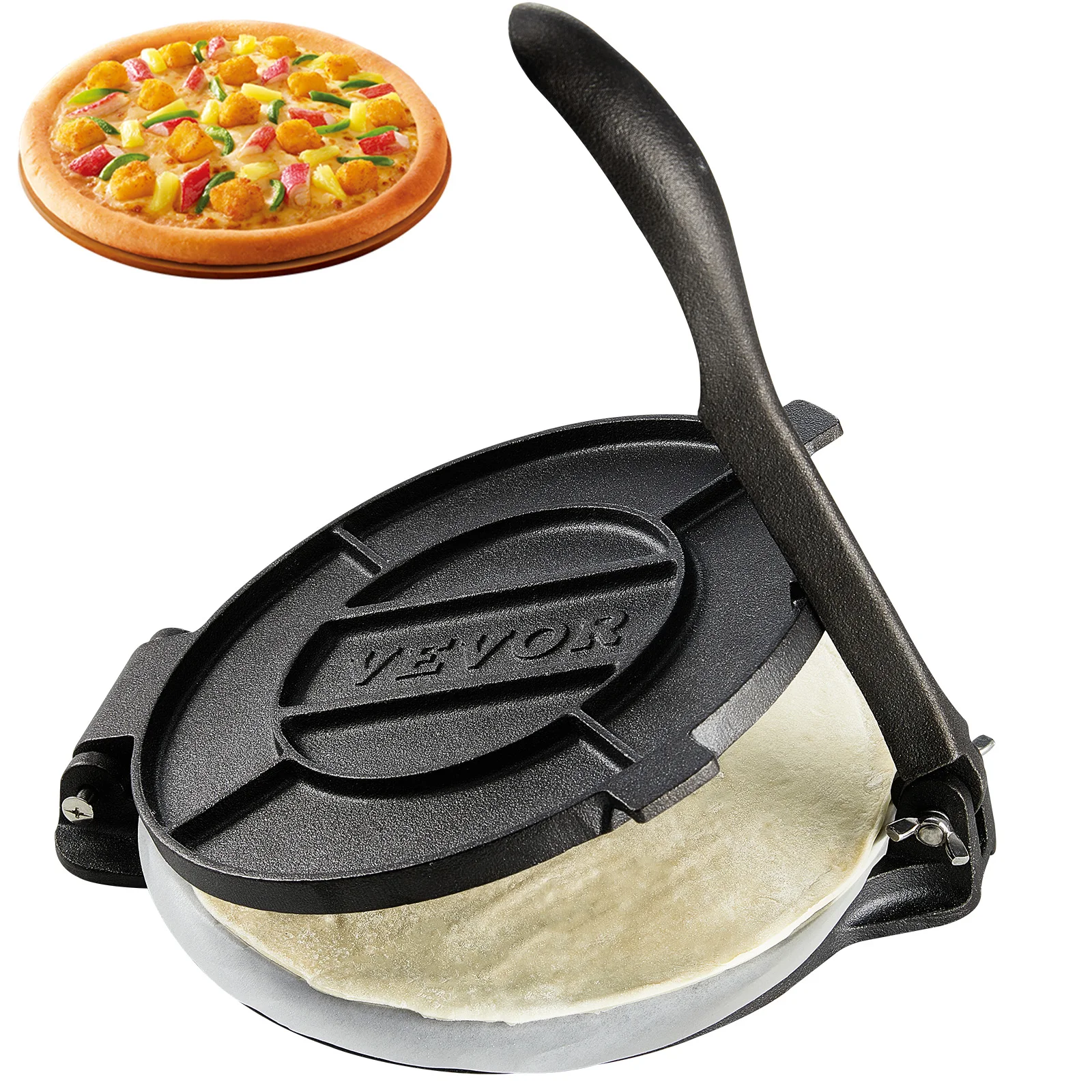 SucceBuy Tortilla PressCast Iron Heavy Duty Tortilladora Press Deegmaker voor meel Tortilla - afbeelding 2