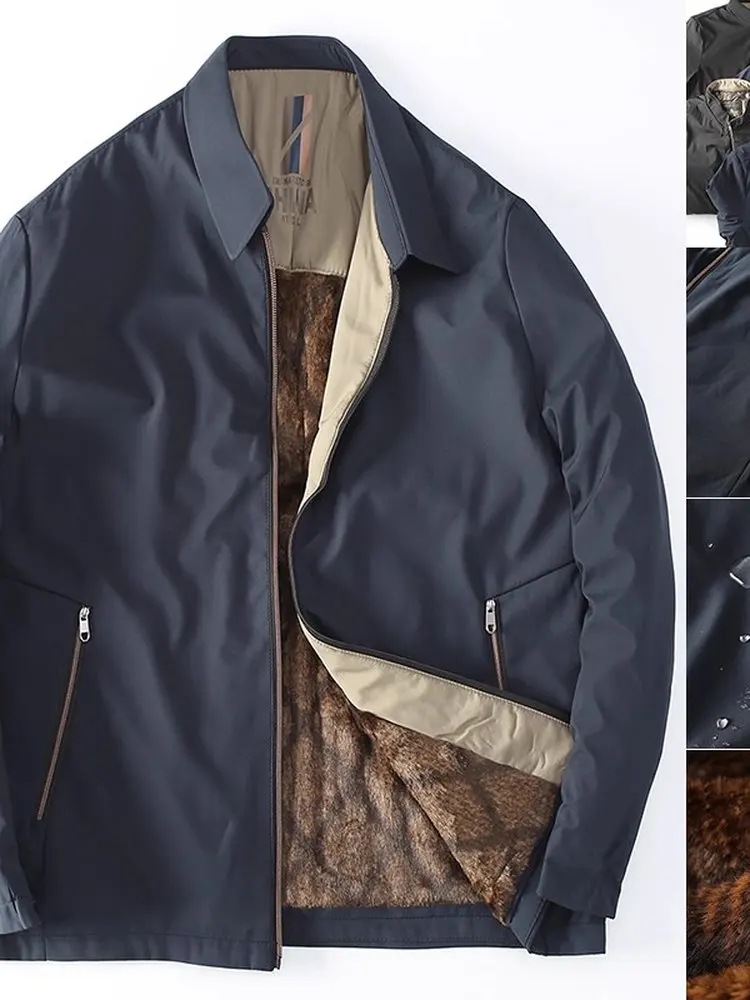 

Американская модная хлопковая куртка с воротником, зимняя, новая, водонепроницаемая, на флисовой подкладке, повседневная, деловая, административная.