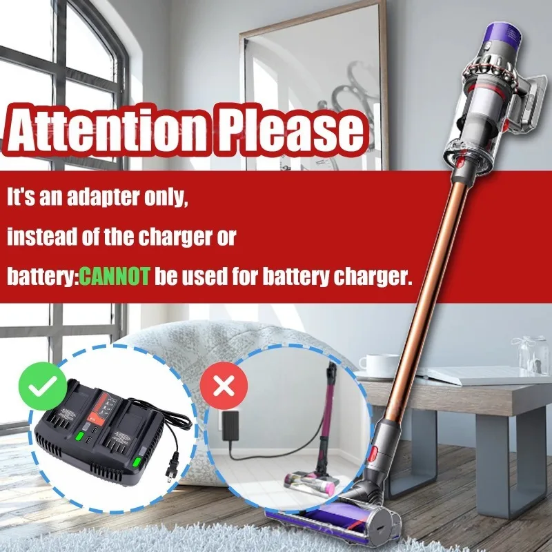 BOS18V10 Battery Adapter for Bosch 18V Li-ion Battery Convert To for Dyson V10 Battery,to Work for V10 Series Vacuum Cleaners image 4
