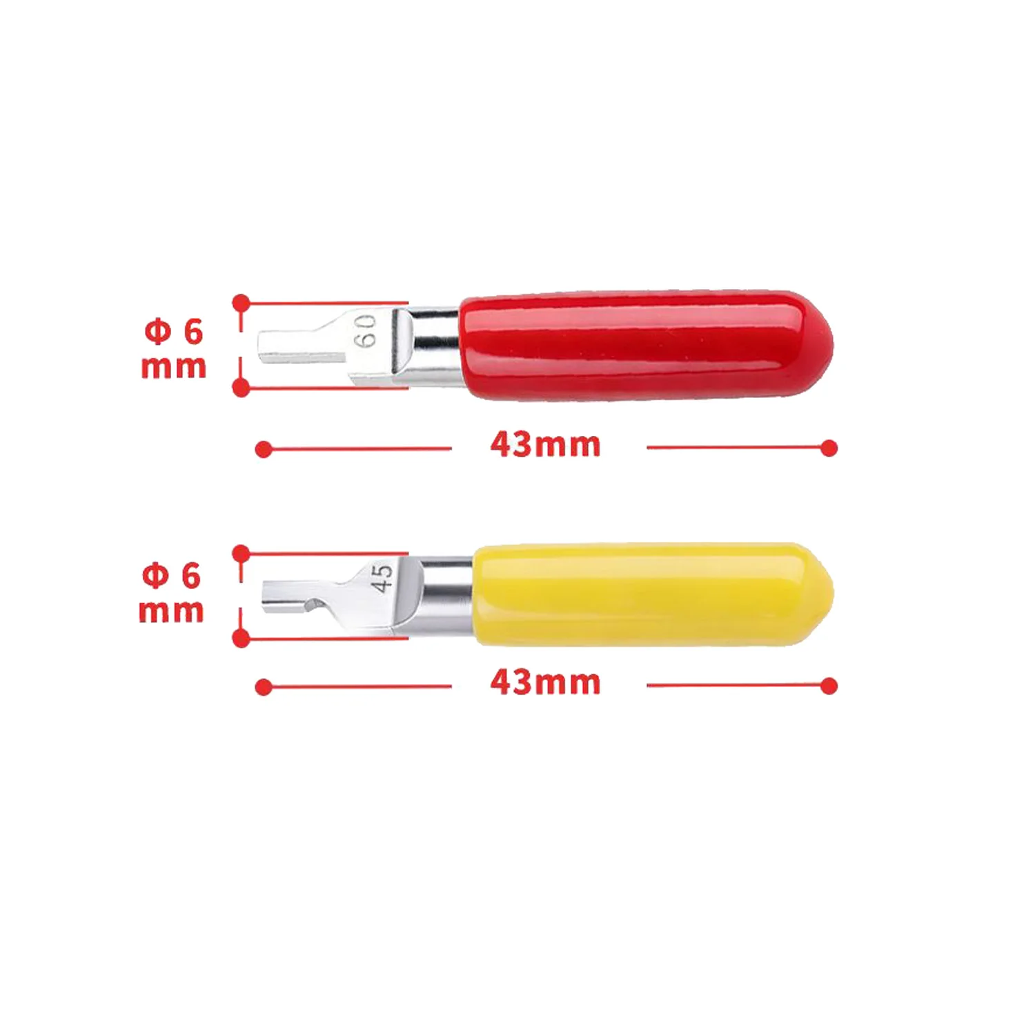 Red Yellow Dual Tip Scraper For Model Making Chamfering Edge Line Remover Hobbyist Plastic Kit Assembly Hand Tool