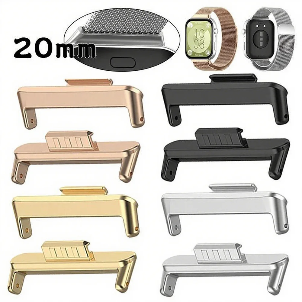 2Pack Connector For Huawei Watch Fit 4/4pro Strap 20mm Watch Band Connector Smartwatch Wristband Newest fit3 Adapter Accessories
