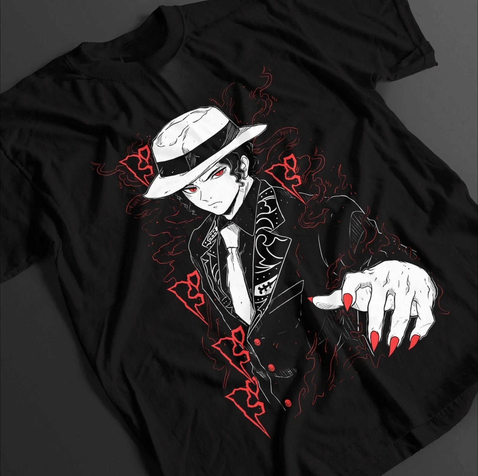 Neujahrs-Bestseller Devil Killer Shirt Muzan T-Shirt Tanjiro KNY Doma Anime Akaza Top Kokushibo T-Shirt Herren Rundhals