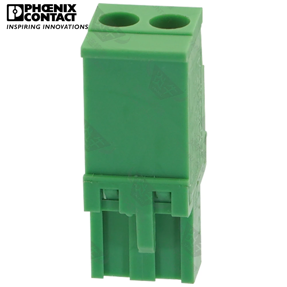 Conector de contacto Phoenix Original de 5,08mm, bloque de terminales enchufable, PCB, 2 pines, MVSTBW, 2,5 ST, 5,08, 1792757, 12A, 320V