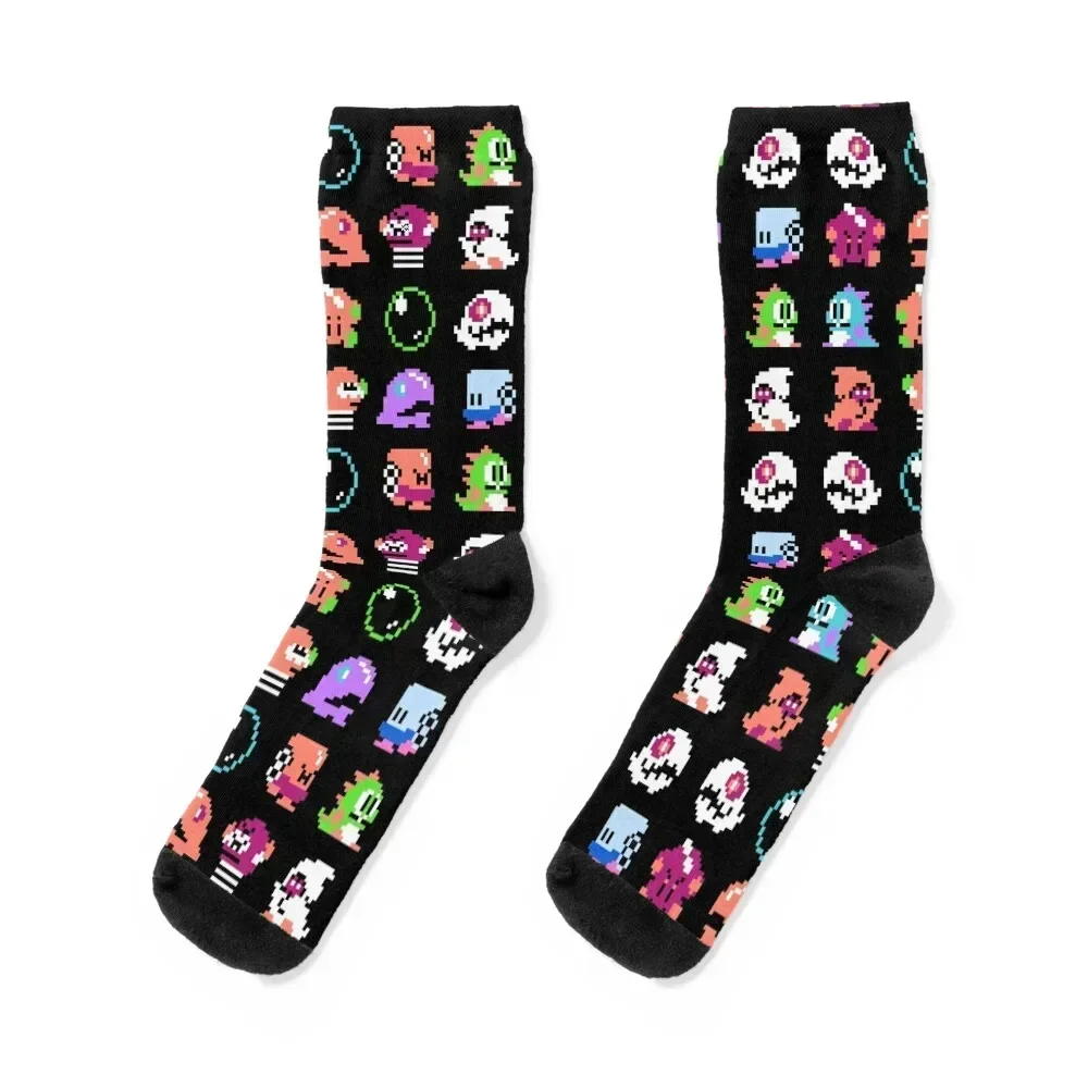 Bubble Bobble Socks christmass gift Non-slip moving stockings new year Men's Socks Women's