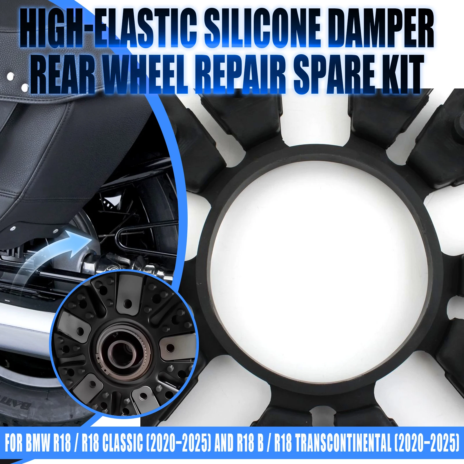 Motorcycle Sprocket Hub Damper Kit Rear Wheel Drive Buffer Set For R18 R18B R18 Roctane R18 Transcontinental R18 Classic
