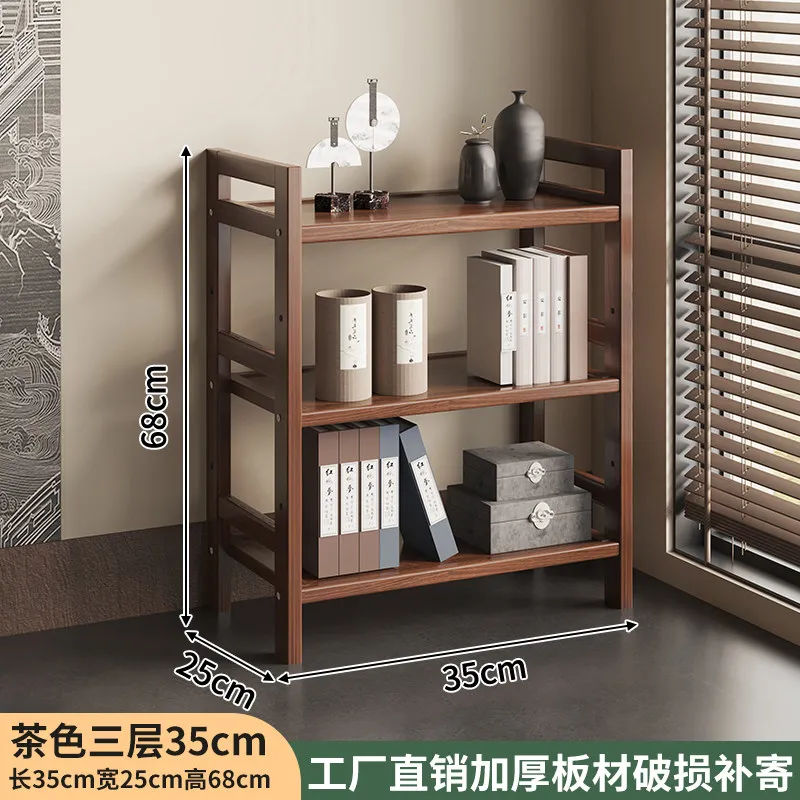 Bamboo Multi-tier Tea Rack New Chinese Floor Display Shelf Small Tea Cabinet For Tea Leaf Ornament Household Storage Organizer
