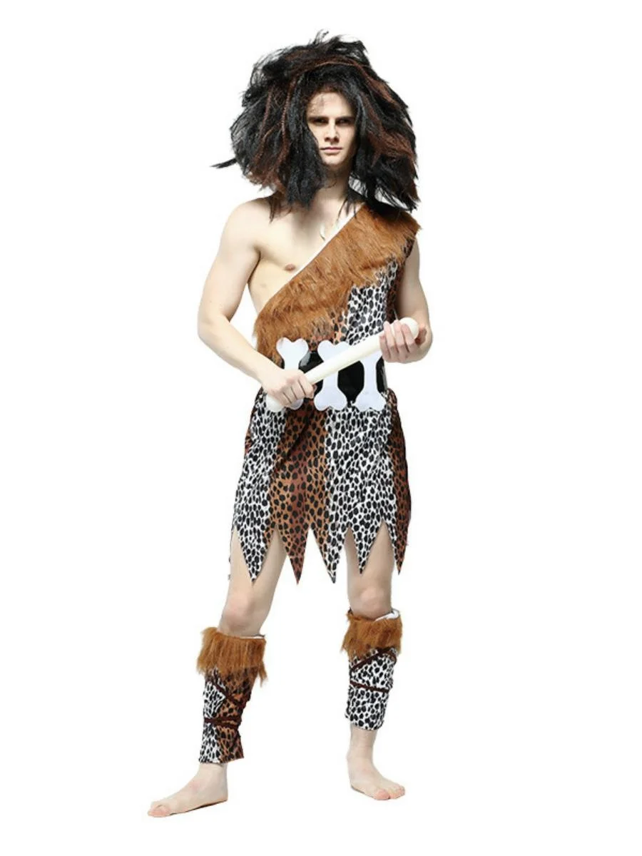 زي تنكري جديد للرجال لعيد الهالوين بنقشة الفهد، ملابس للعروض، زي للحفلات التنكرية ولعب الأدوار، ملابس للعروض المسرحية #5