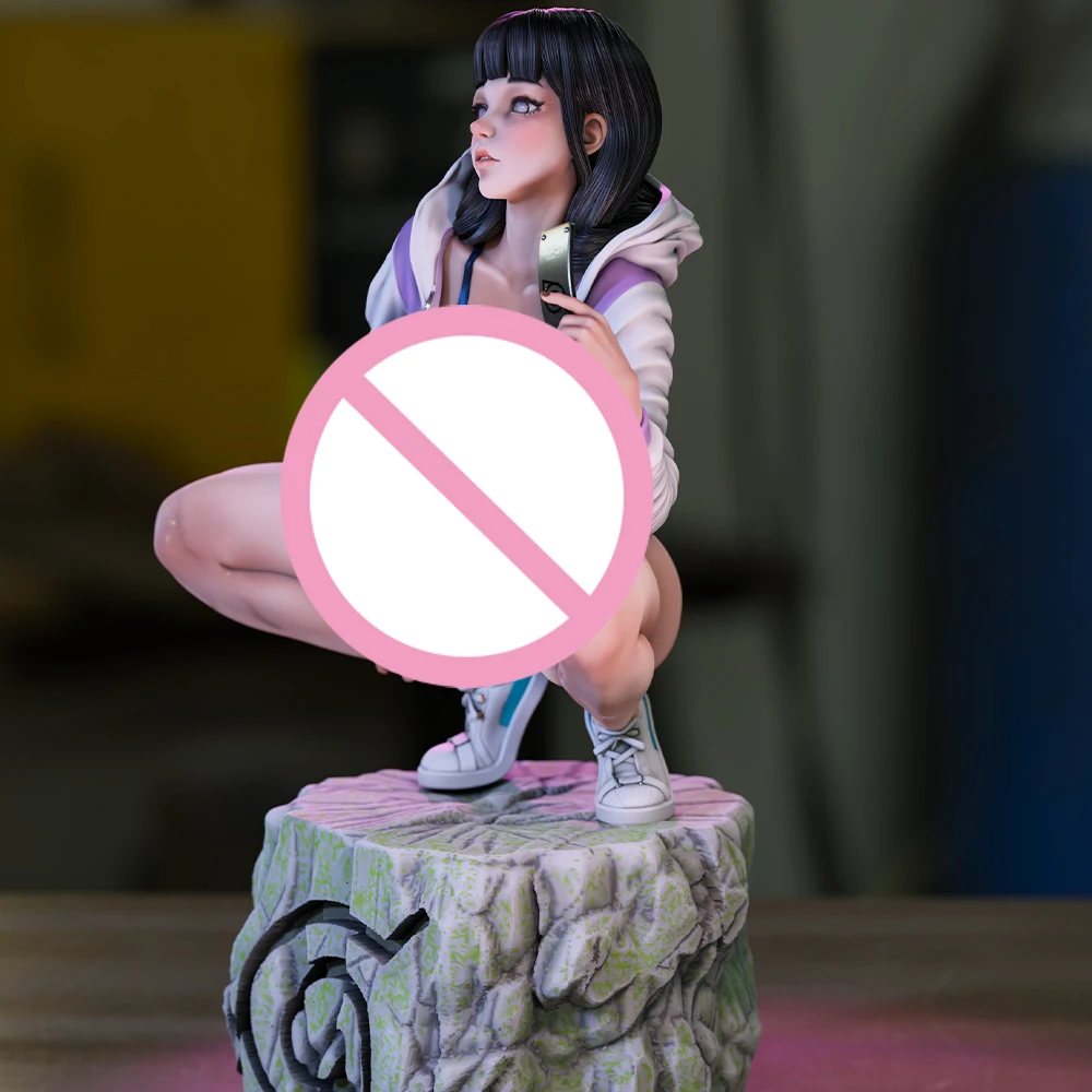 Kit de modelo de figura de resina, Bella Sexy Hinata NSFW, Diorama sin montar, sin pintar, estampado 3D, estatua de juguete DIY, 1/24