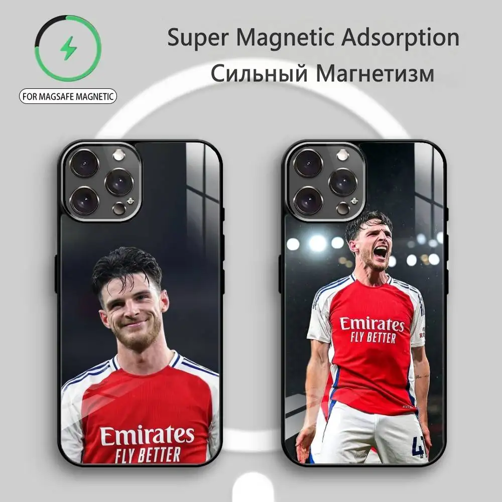 

F-Football Star D-Declan Rice Phone Case For iPhone17,16,15,14,13,12,11 Plus,Pro Max Magnetic For Magsafe Wireless Charging