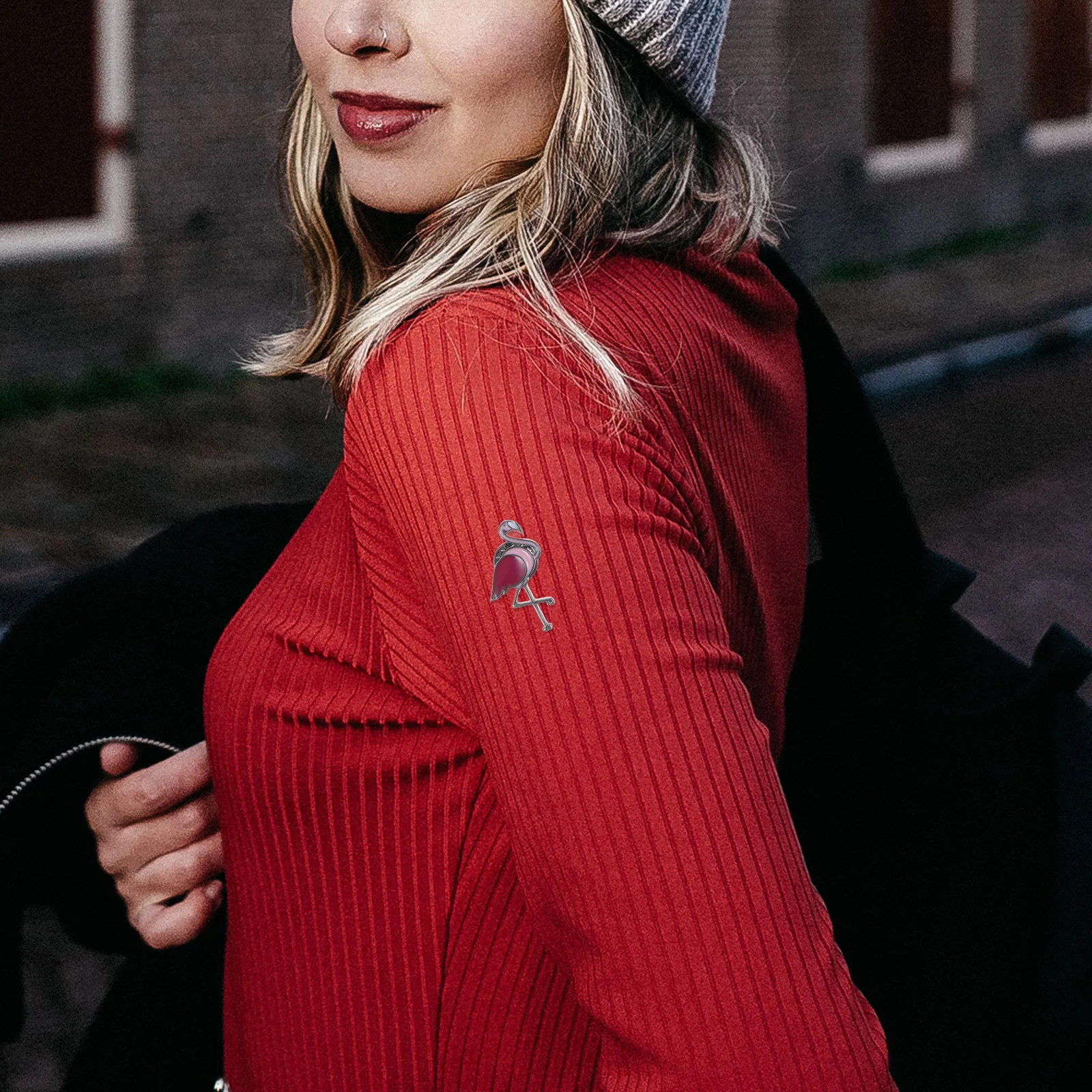 3 قطعة فلامنغو بروش دبوس أنيق نمط الزخرفية التلبيب دبابيس للنساء الرجال حفل زفاف الأزياء والمجوهرات الإكسسوار #3