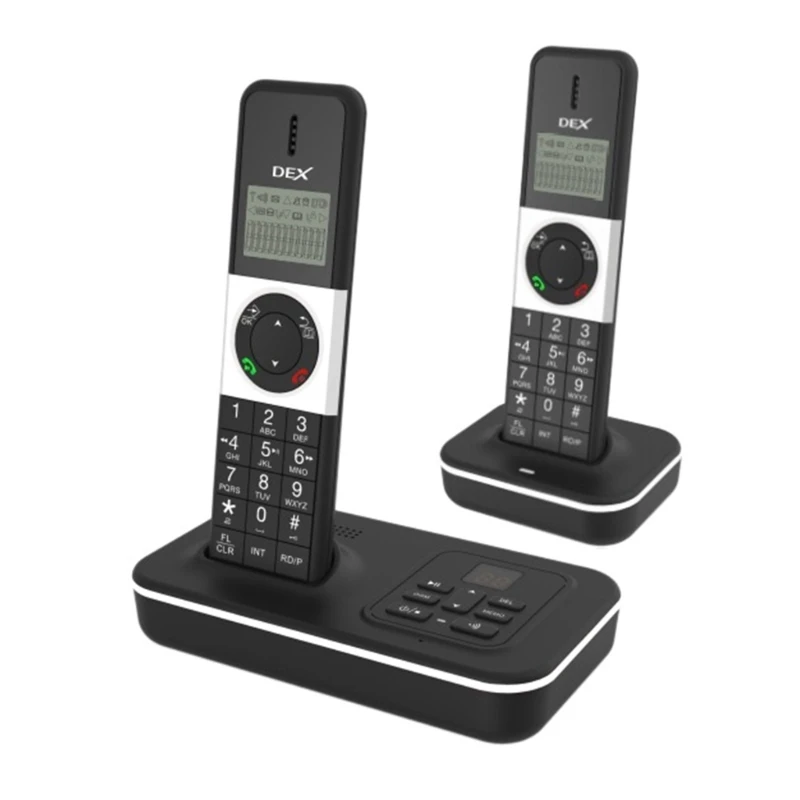 

Landline Phones D1002 TAMD Handset Cordless Phone With Answering Machine Caller Waiting Support 16 Languages For Office