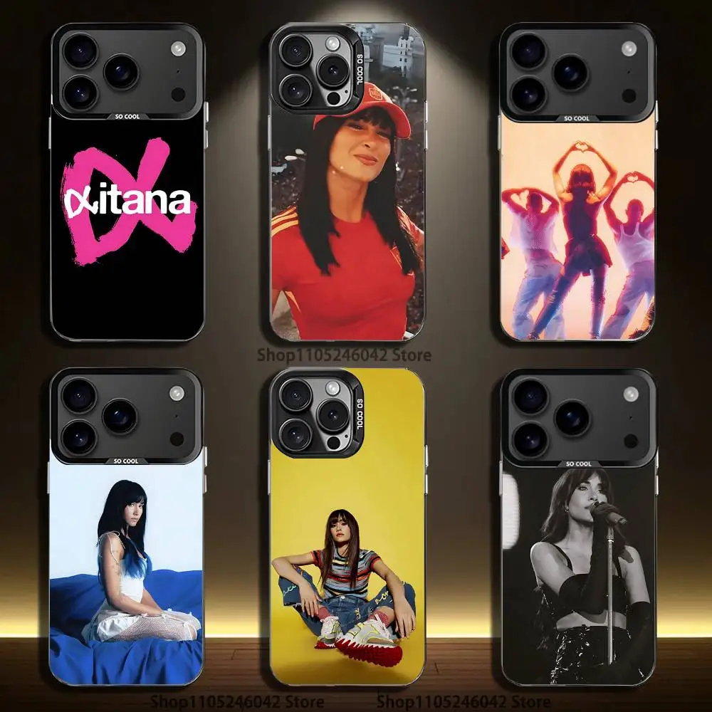 

Singer A-Aitana Alpha Black Matte Shockproof CoverPhone Case For iPhone 17,16,15,14,13,12,11,Pro,XS,Max,Plus,Mini,SE4,E