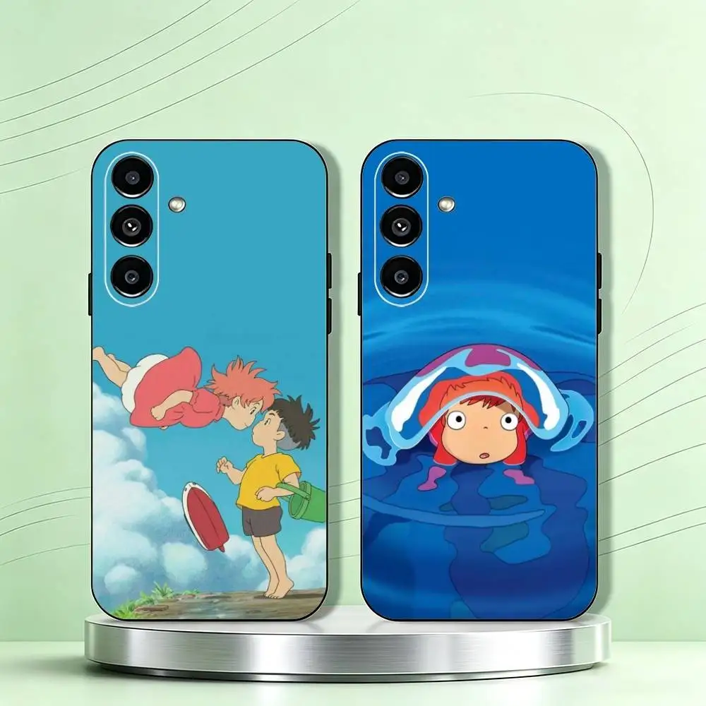 Ponyo S-Sosuke Animated Film  Phone Case For Samsung Galaxy A73,A72,A71,A70,A53,A52,A51,Soft Silicone Black Cover Gift