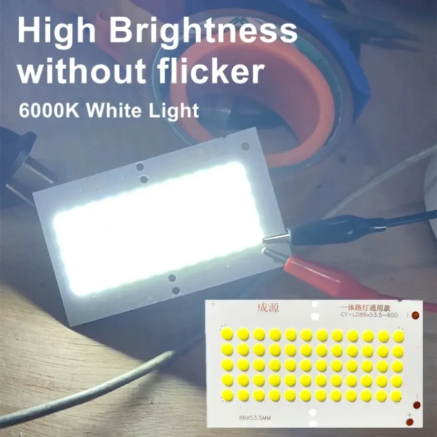 1~10PCS 6W 3V Solar Chip Light Source White Light LED COB 60 Beads Integrated Chip Portable Camping Light LED Bulb Accessories