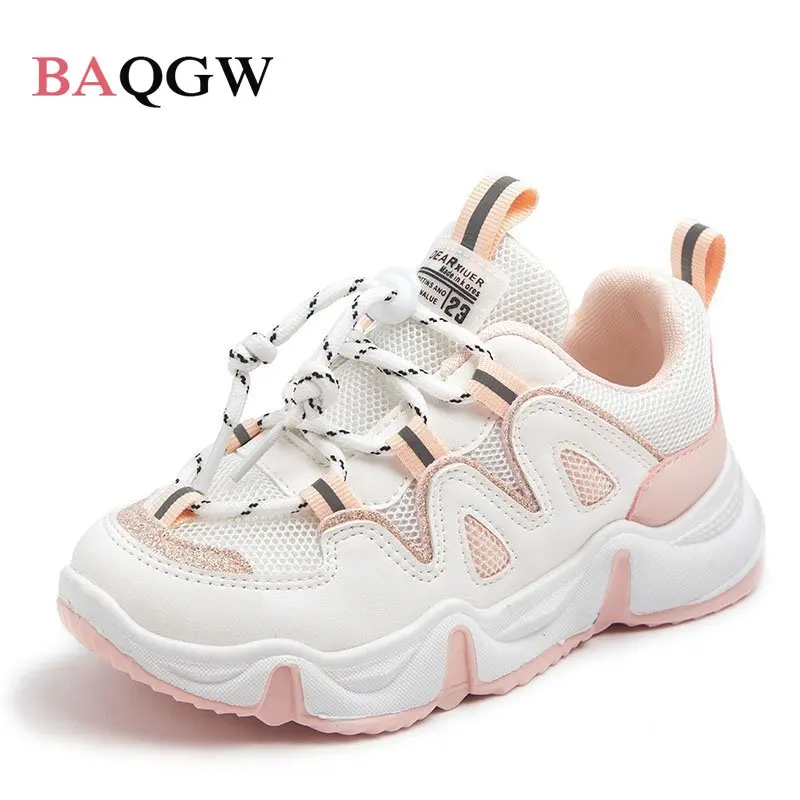 Kids Casual Sneakers Spring Sport Shoes for Big Kids Shoes for Boys Children Mesh Breathable Non-Slip Shoes Teen Girl Size 26-37