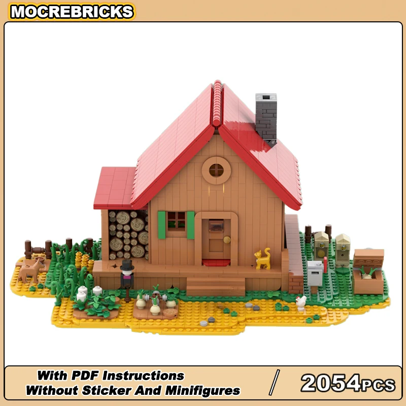 

MOC-211674 Video Game Modular Architecture Farm House Model Building Blocks Granule Bricks Toys Children's Birthday Gifts