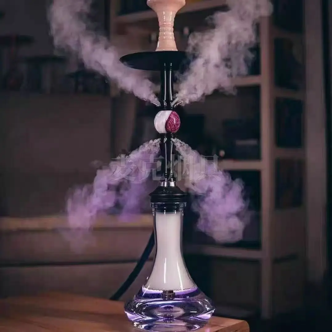 

304 Stainless Steel Moze Sphere 2 Hookah Shisha Set Narguile Chicha Hookah with Bottle