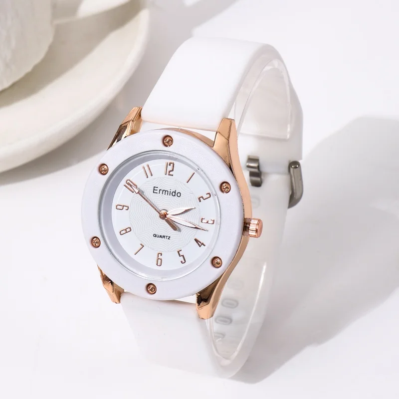 

Women's Watch Silicone Strap Wristwatch Quartz Watches Women Clock Casual Female Watches Gift Montre Femme Relogio Feminino