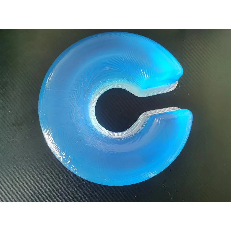 C-Shape Open Head Positioning Pad – Medical-Grade Gel & Silicone Cushion for Surgical Table & Patient Positioning
