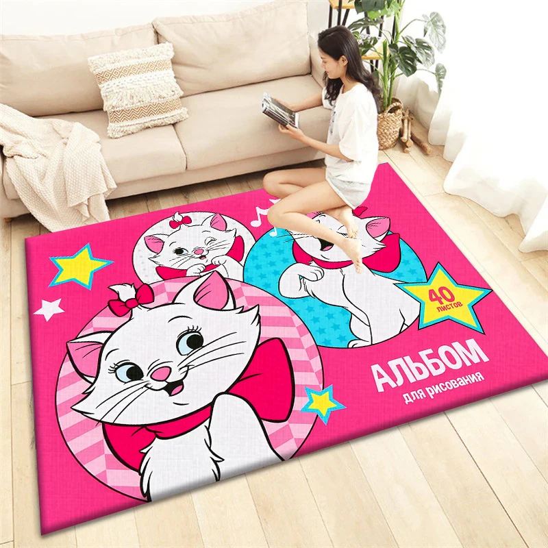 Disney Mary Cat print Carpet, Living room Bedroom floor mat Kitchen mat Bedroom Mat,bedroom decor birthday gift Yoga mat