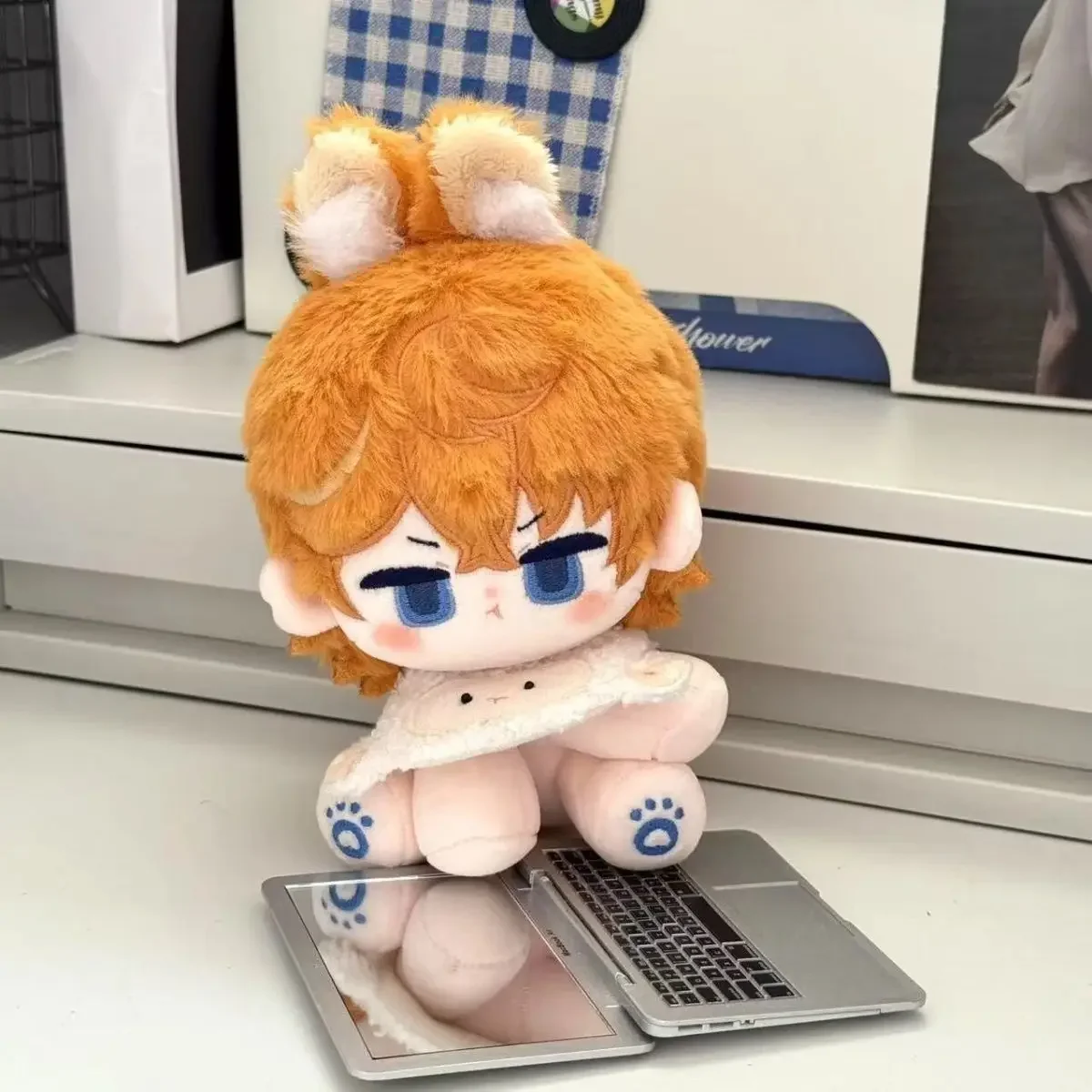 Anime 15CM Genshin Impact Tartaglia peluche poupée présente figurines Cosplay attribut rembourrage jouet pour enfants cadeau de noël