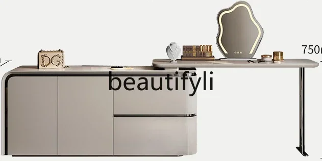 

Italian minimalist dresser chest cabinet integrated multi-functional storage cabinet high-end light luxury solid wood