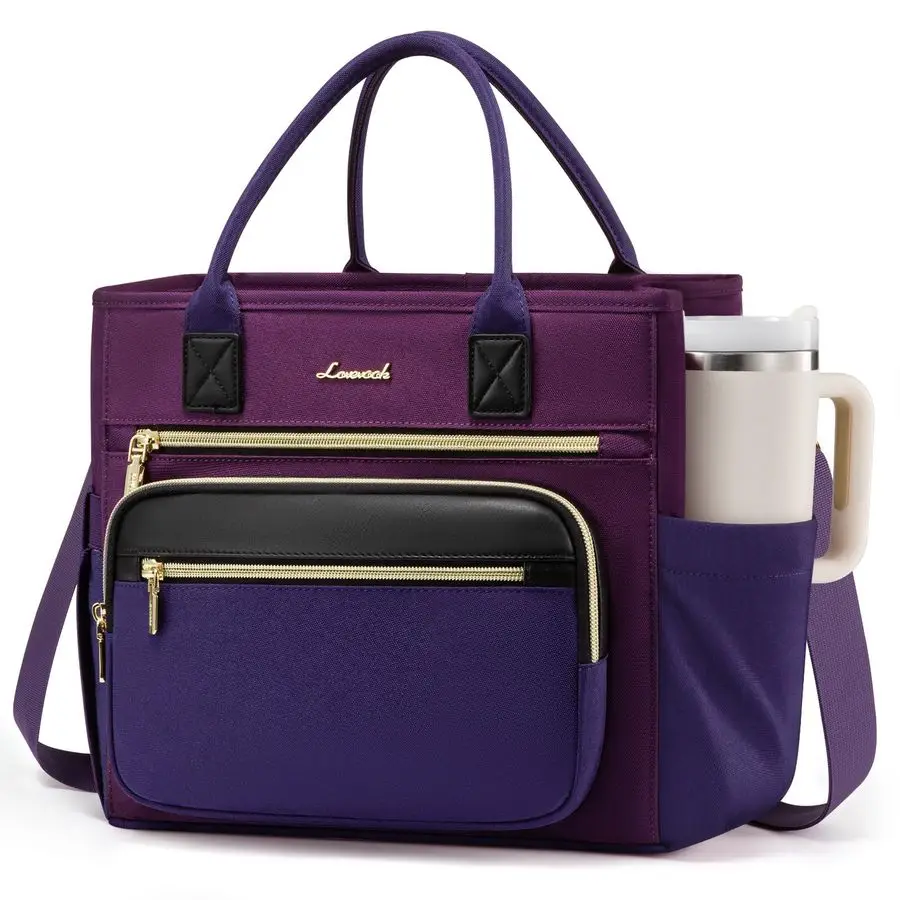 

Insulated Lunch Bag Women,Wide Opening Adult Lunch Box Women,Leakproof Cooler Bag for Work Picnic Beach Family College,Lunch Tea