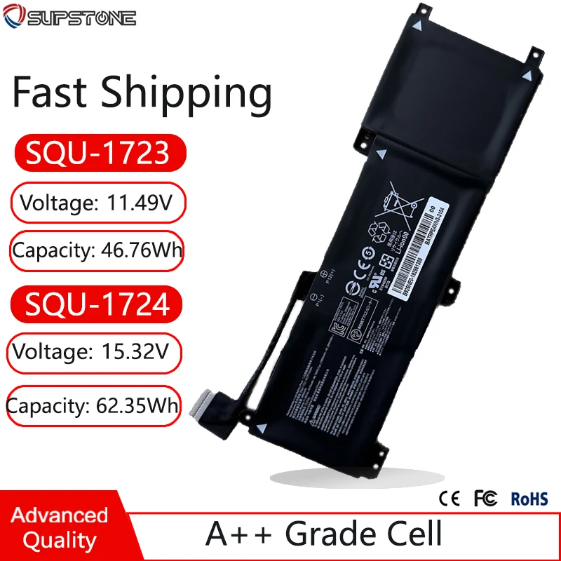 

SQU-1723 SQU-1724 Laptop Battery For Gigabyte Aorus 15-SA,15-WA,15-XA,15-W9,15-X9,For Thunderobot 911 Quanta Pro SQU-1904 1905