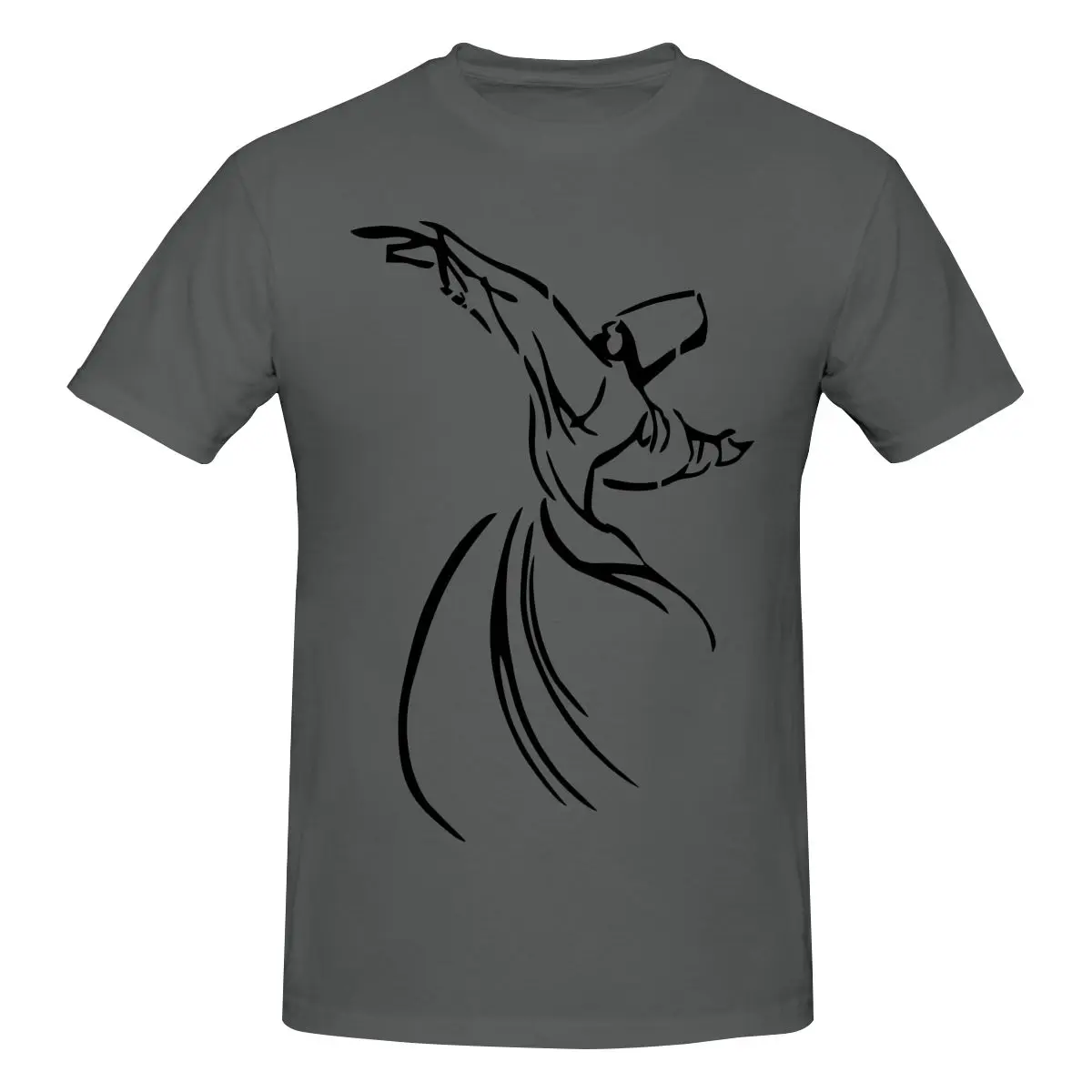 Funny Whirling Dervish Art, Sufi Mystic Art Men's T-shirt Printed Tops are loose and slim fit Women's T-shirts