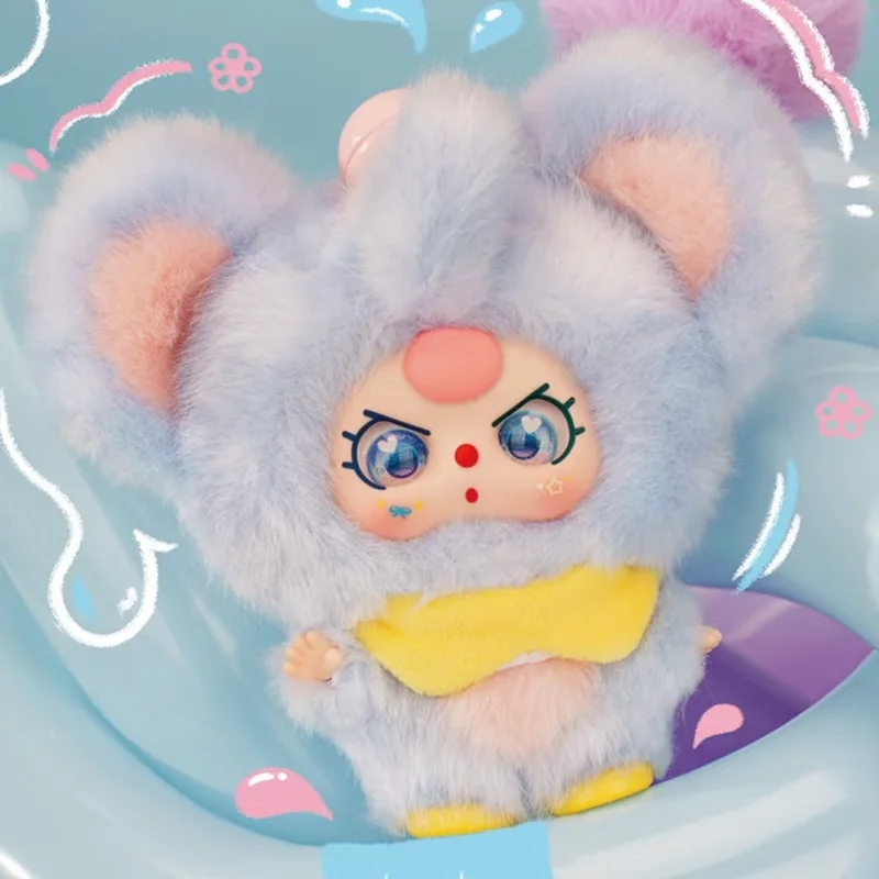 Baby Three Mini Hug Series PlushBlind Box Niedliche Vinylpuppen Spielzeug Halloween Schlüsselanhänger Rucksack Dekor Mystery Box Collector Geschenke