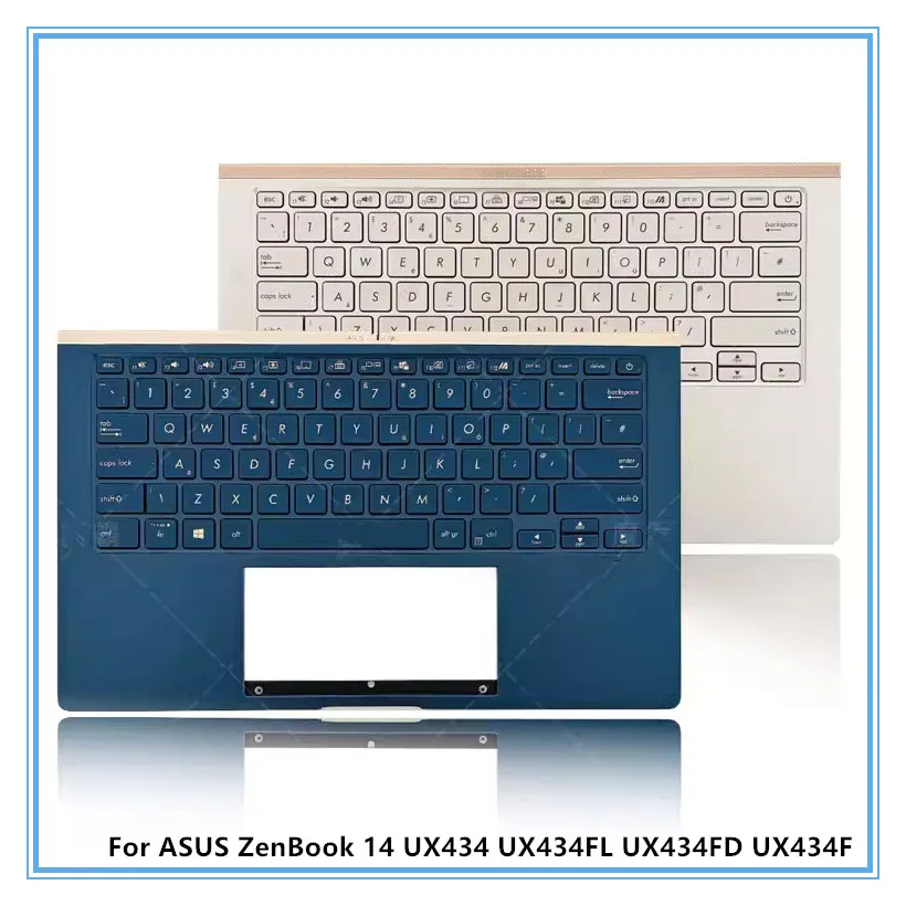New Palmrest US Keyboard With Backlit For ASUS ZenBook 14 UX434 UX434FL UX434FD UX434F