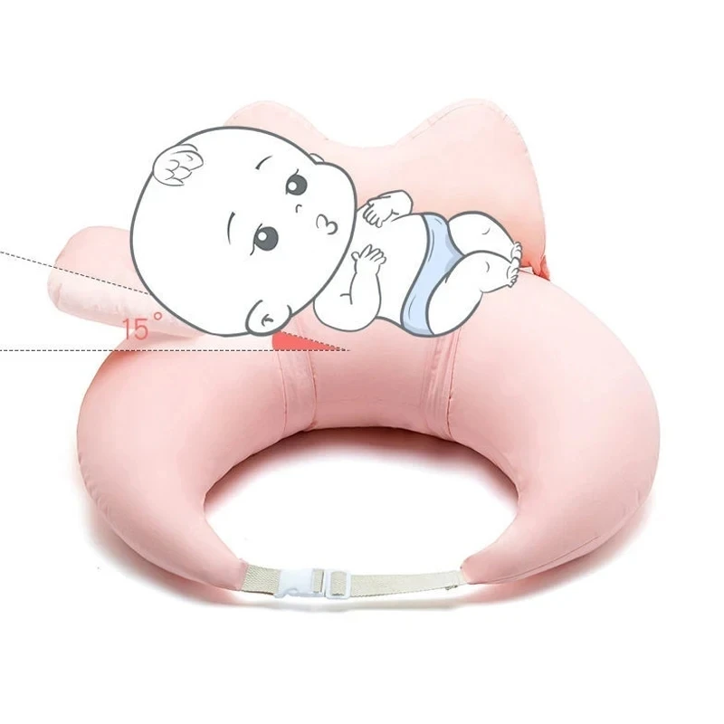 Solid Color Splicing Baby Nursing Pillow Multifunction Pregnant Mother Waist Protect Pillow Newborn Soft Breathable Sleep Pillow