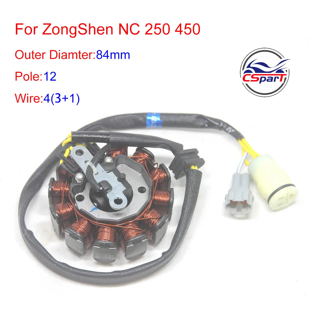 

NC250 Stator Magneto 4 wries 250CC ZongShen ZS177MM xmotos apollo KAYO T6 BSE 250 4 valve dirt pit bike