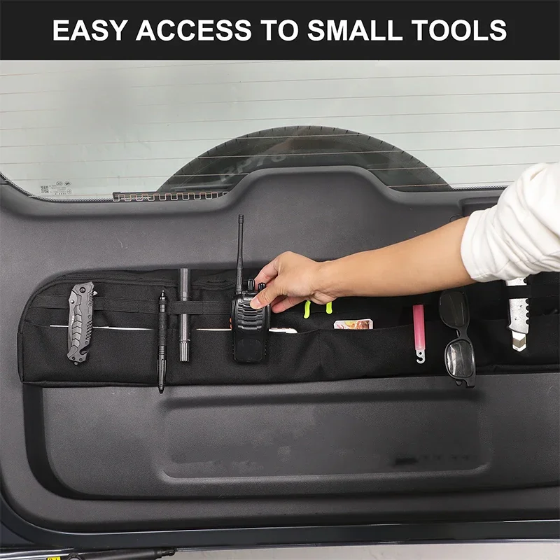 

Ткань Оксфорд, багажник автомобиля, сумка для хранения задней двери, органайзер, укладка, уборка, внутренние автомобильные аксессуары для Changan, темно-синий G318 24-25