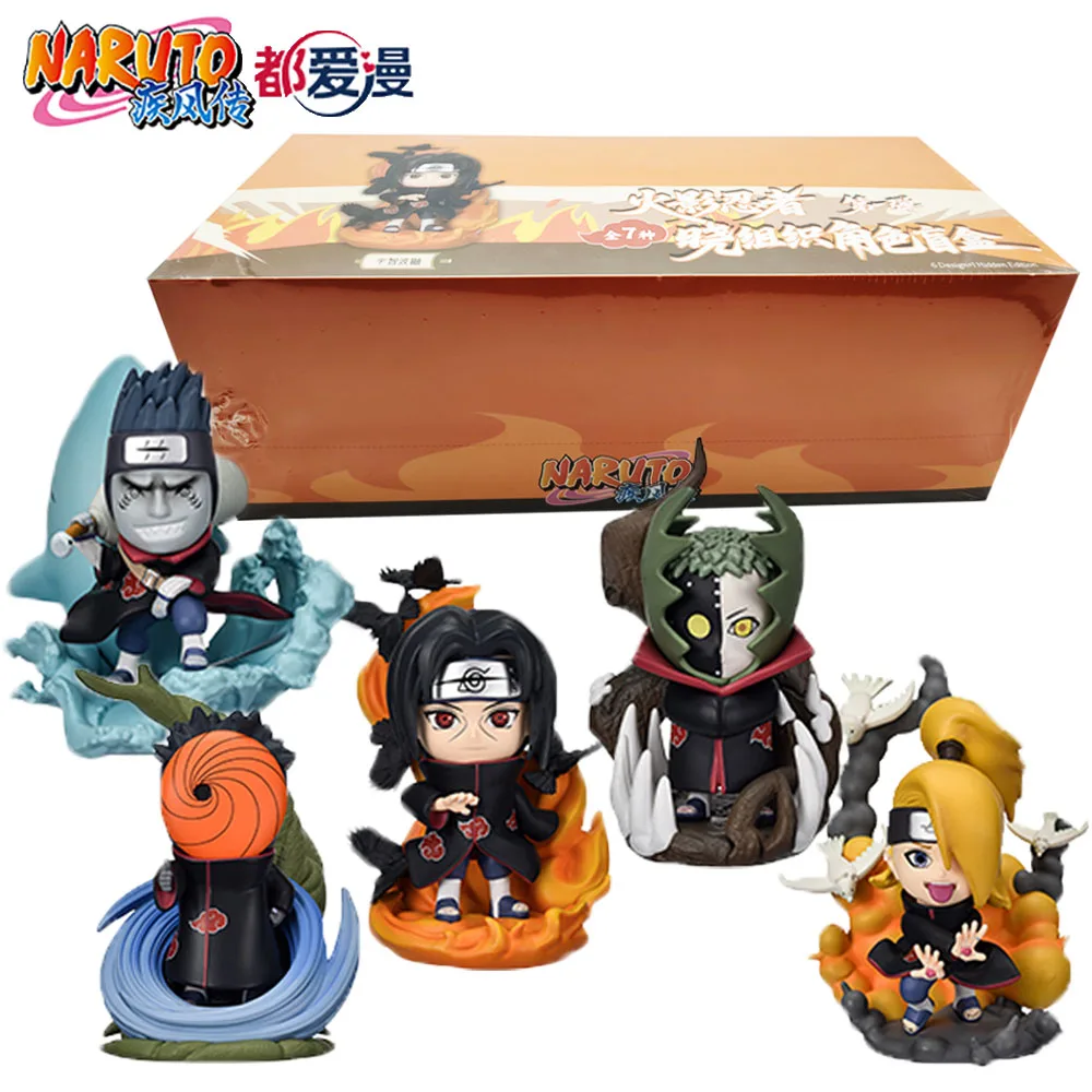 

Новая оригинальная серия персонажей Наруто Акацуки, слепая коробка, модные игрушки, коллекционные фигурки, украшения, декор, подарки для энтузиастов