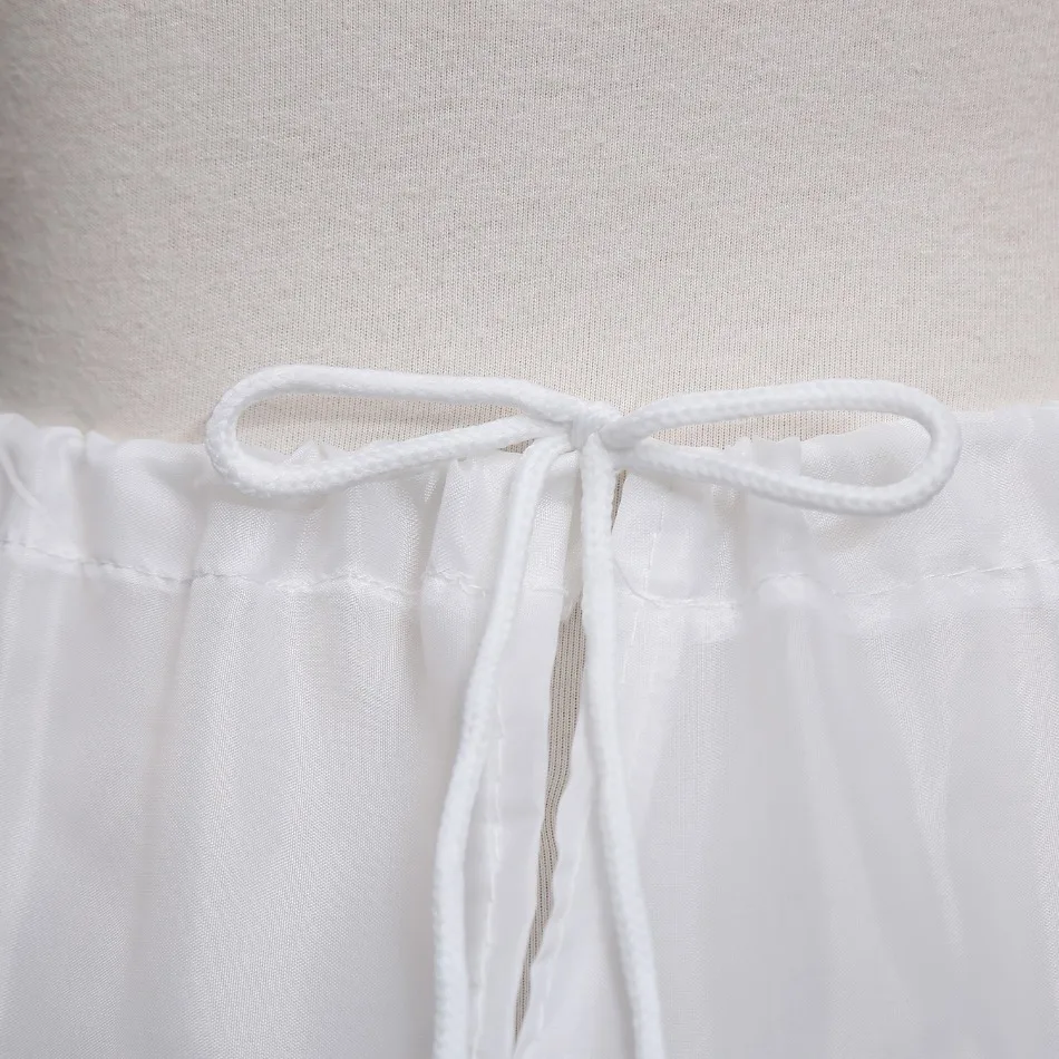 Kinder 2-3-Reifiger Petticoat-Rock, Weißer Unterrock, Mädchen Hochzeits- und Bühnen-Ballkleid, Krinoline für Partykleider, Damen-Bustle – Detail 5