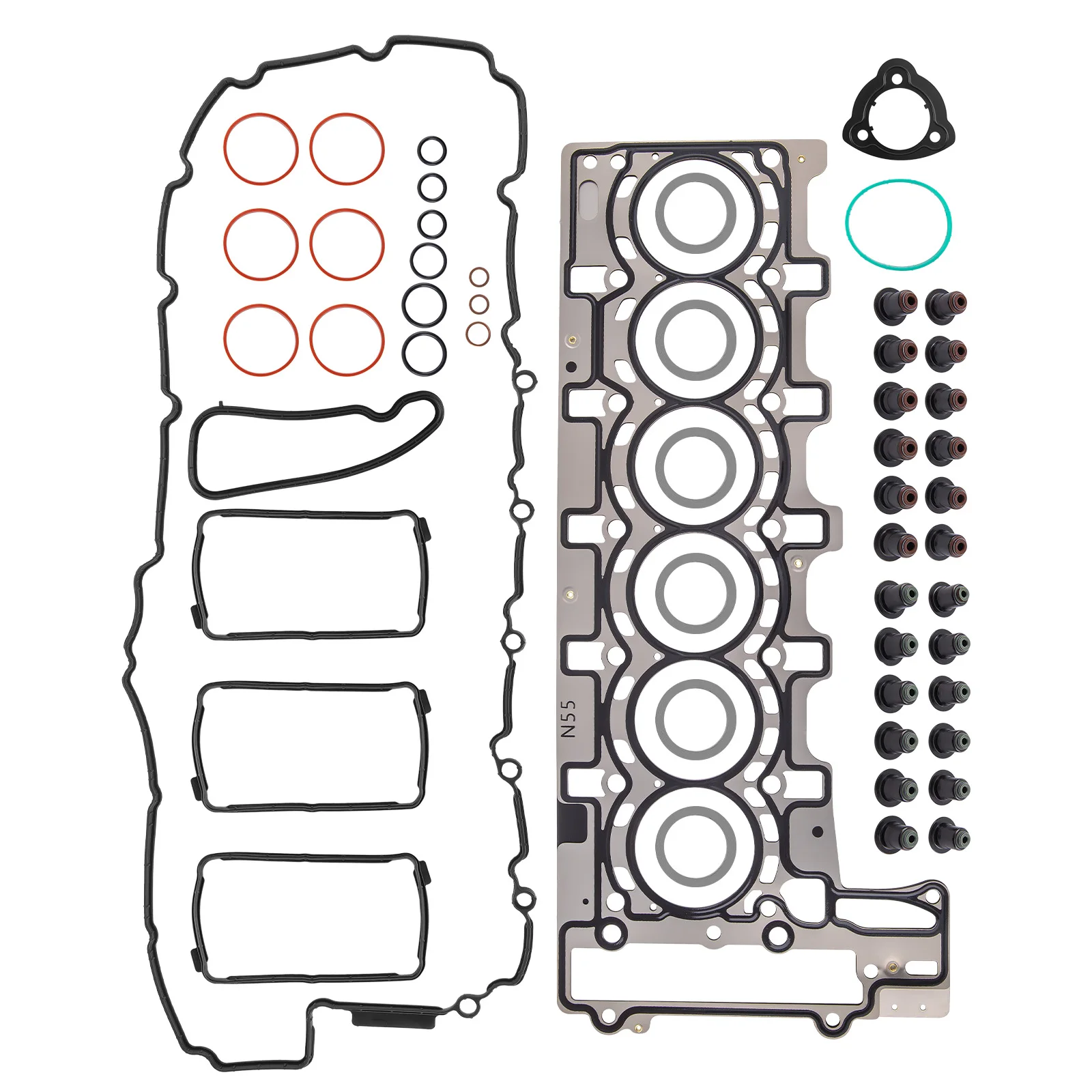 Conjunto de parafusos de junta da cabeça do cilindro para BMW X1 X4 X5 X6 E82 E90 435i 3.0T 111275878