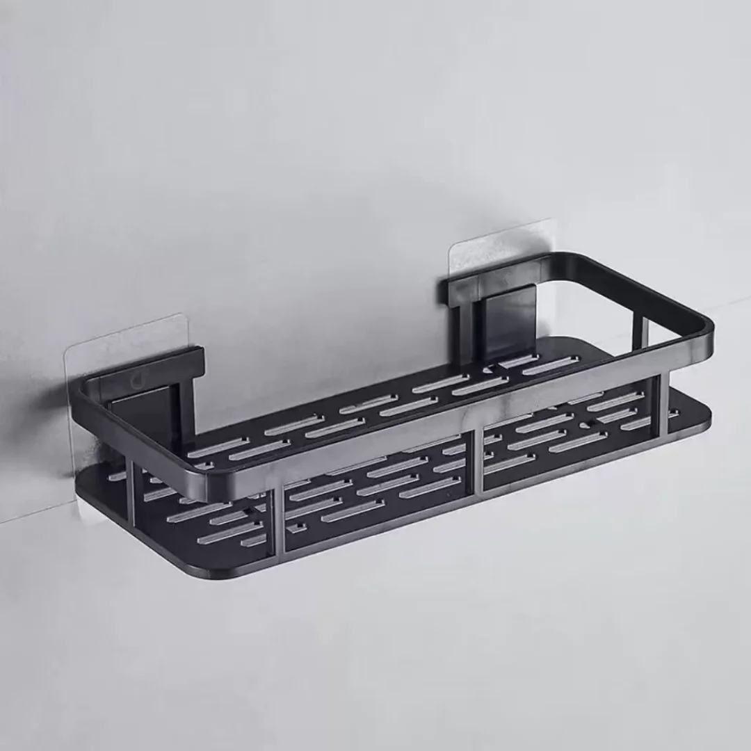 No Drill Shower Caddy、Wall Mount Bathroom Shelf、Rustproof Aluminum Organizer、Toiletry Storage Holder、Kitchen Spice Rack、Cosmetic