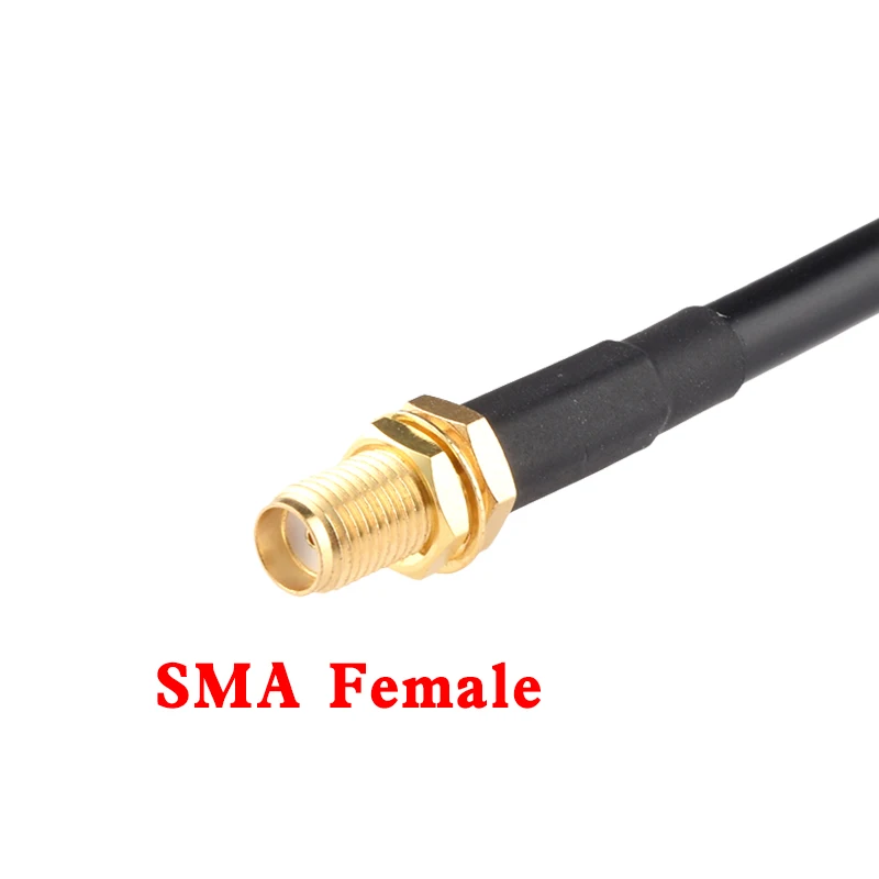 60/100cm Eightwood Ham Radio Antenna Extension Relocation Cable SMA Male to Female Low Loss RG58 Coaxial for Kenwood BaoFeng