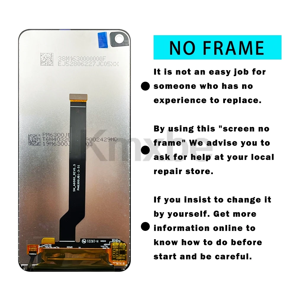 Imagem -03 - Tela Sensível ao Toque Lcd para Samsung Galaxy A60 A606 A6060 63 Polegadas com Moldura para M40 Alta Qualidade