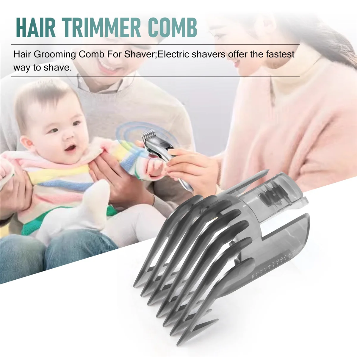 1PCS Practical Hair Trimmer Cutter Barber Head Clipper Comb Fit for Philips QC5130 QC5105 QC5115 QC5120 QC5125 QC5135