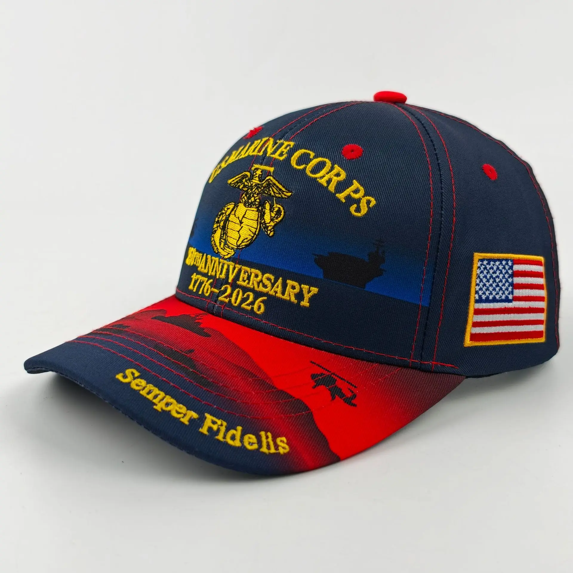 US. Marine.Corps Cap Adjustable Tribute Hat Military Commemorative Baseball Cap for Men