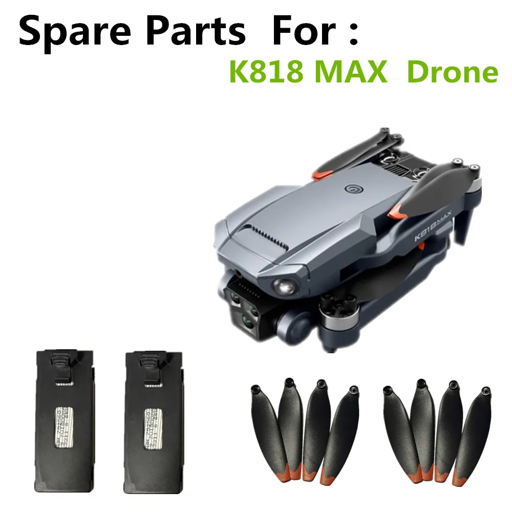 3.7V 1800mAh / 3600mAh Battery / Propeller  Maple Leaf  Accessories Use For K818 MAX Drone K818 MAX Battery Spare Parts