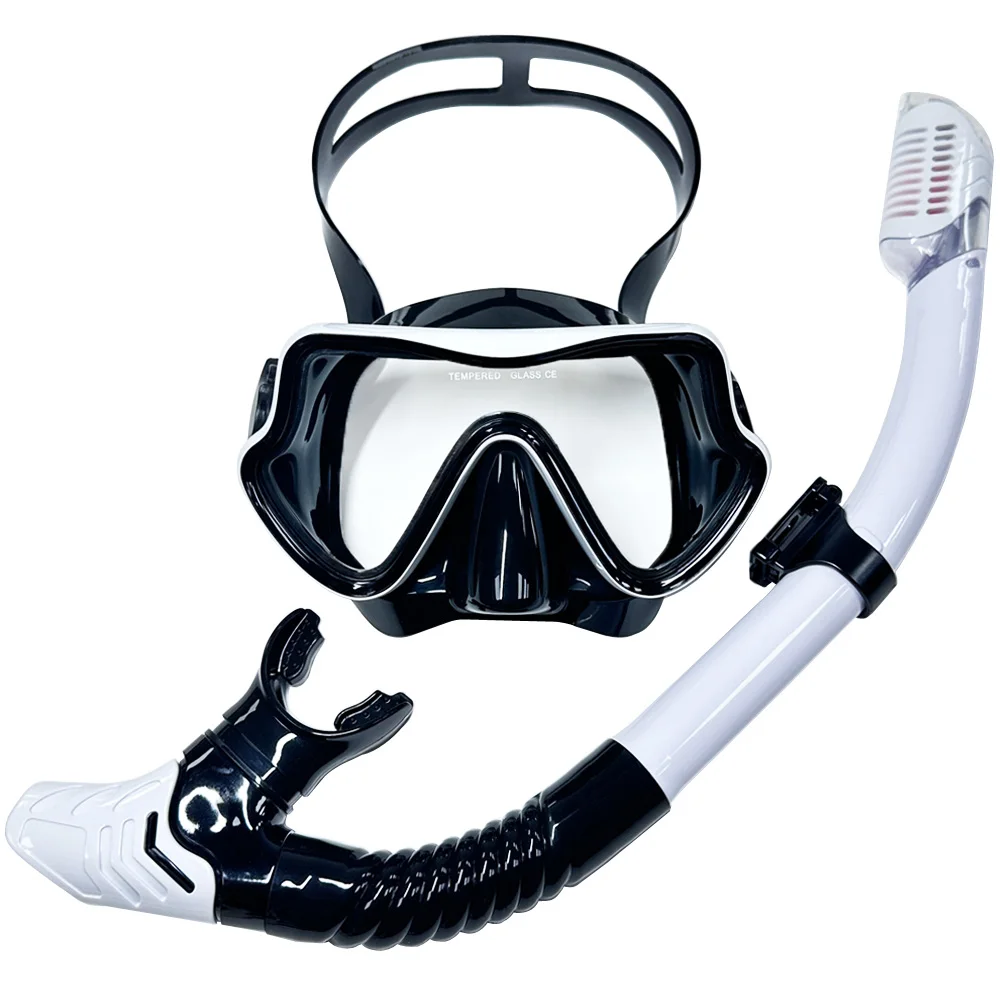 Professionelle Tauchen Masken Schnorcheln Set Erwachsene Silikon Rock Anti-Fog-Brille Gläser Schwimmbad Ausrüstung