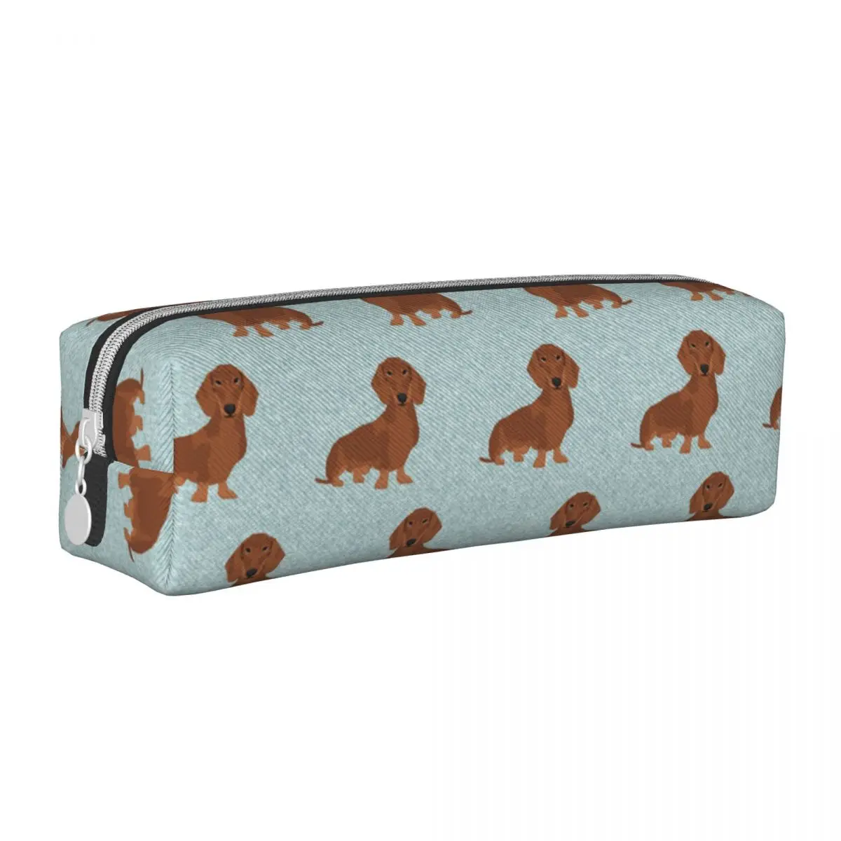 Dachshund Dog Pencil Case Animal Pen Holder Bags Student Big Capacity School Supplies Zipper Pencilcases